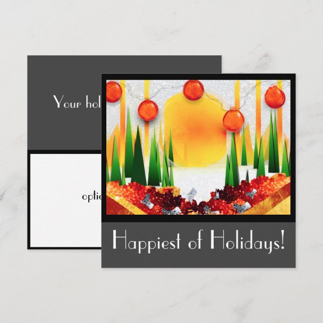 HELG SOLSKEN INOM TALLARNA :) JULKORT (Fram/baksida)