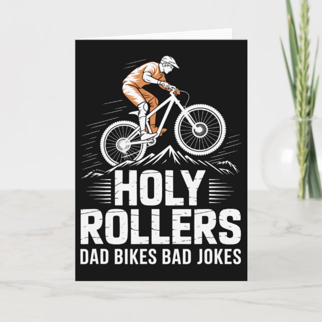 Helg Trälinjevy Mountain Biking Pappa  Kort (Framsida)