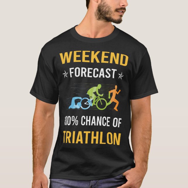 Helg Triathlon Triathlete T Shirt (Framsida)