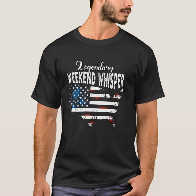 Helg US Flagga Helg Viska Helg T Shirt (Framsida)