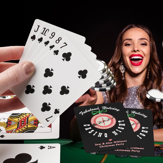 Helg Vegas Casino Blackjack Poker Natt Fest Casinokort (Holiday Vegas Casino Blackjack Poker Night Party Poker Cards)