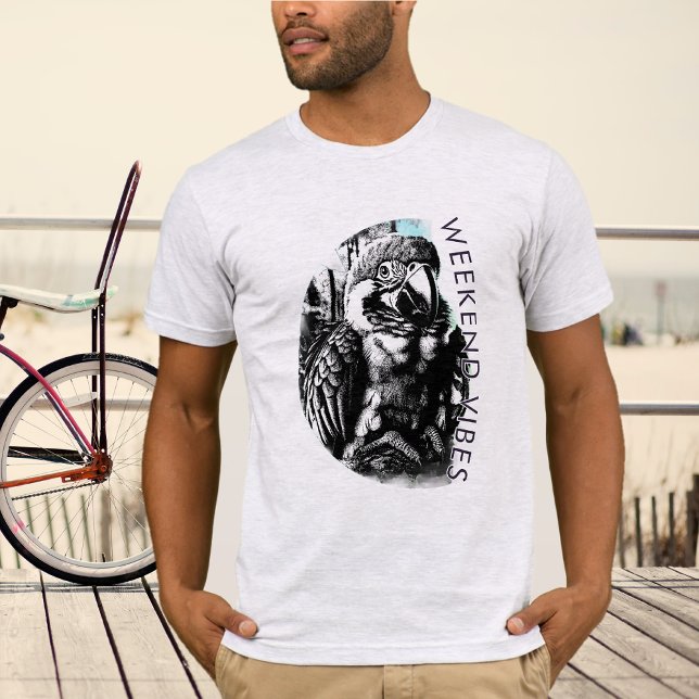 Helg Vibes Black Graphic T-Shirt (Skapare uppladdad)