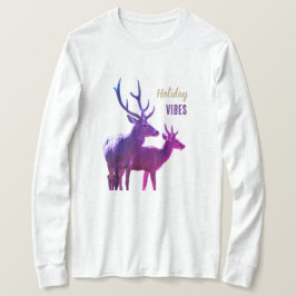Helg Vibes Hjortar Långärmad Top T Shirt