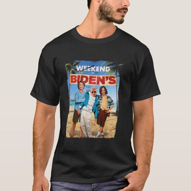 Helg vid Biden s Funny T Shirt (Framsida)