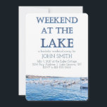 Helg vid sjön Sventruppsfest inbjudan<br><div class="desc">Denna sventruppsfest inbjudan visar Lake Geneva i Lake Geneva,  Wisconsin.</div>