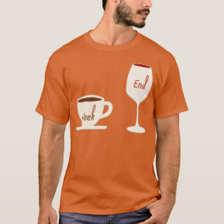Helg Vin och kaffe T Shirt