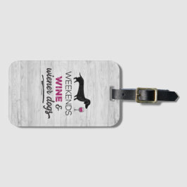 Helg Vin och Wiener Hundar Bagagebricka