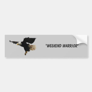 "Helg Warrior" Bumper Sticker Bildekal