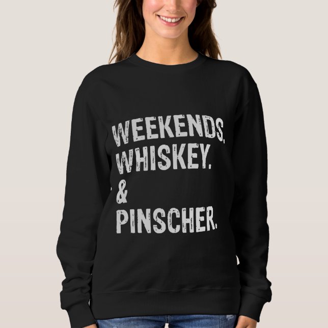 Helg Whiskey och Doberman Pinscher Coola T Shirt (Framsida)