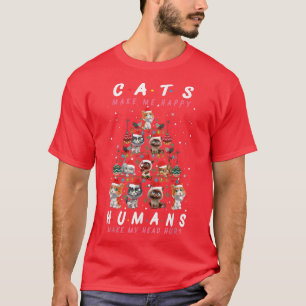 Helgdag 365 havre Julgran-katt gör mig Lycklig T Shirt