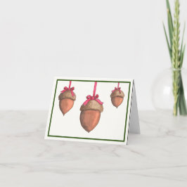 Helgdag Acorn Ornaments Kort
