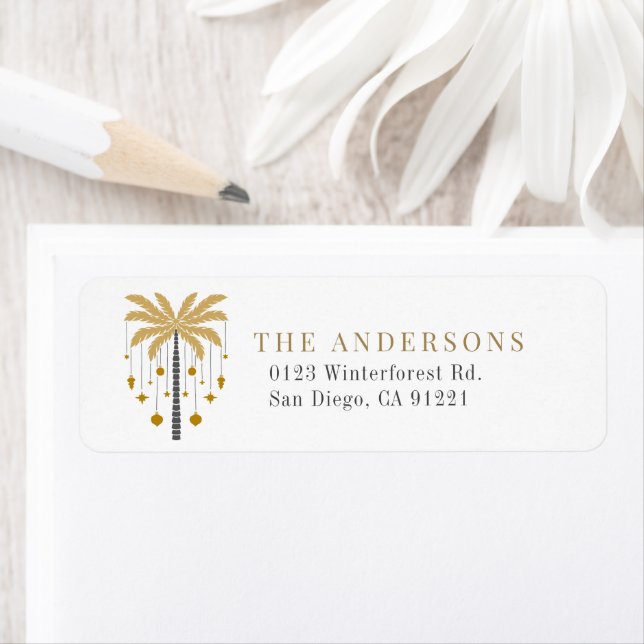 Helgdag - adressetikett för återsändande till hand returadress etikett (Insitu)