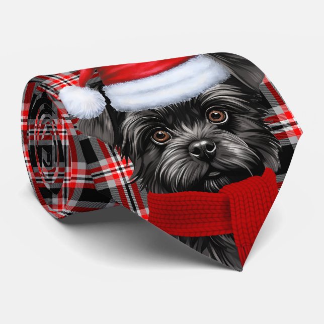 Helgdag Affenpinscher Hund Red Play-jul Slips (Rullad)
