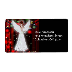 Helgdag Angel Jul-Adressetiketter Fraktsedel