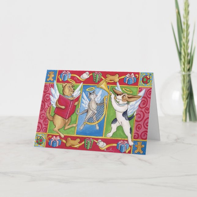 Helgdag Angel Pets Helgkort (Framsida)