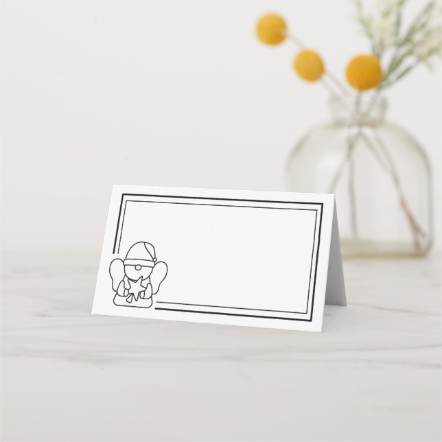 Helgdag Angel Placeringskort (Framsida)