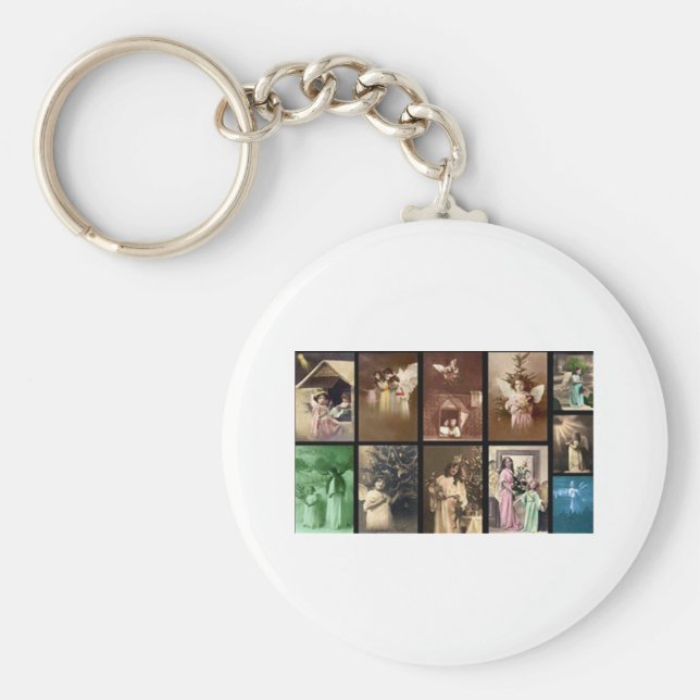 HELGDAG ÄNGLAR I ANPASSADE NYCKELRING (Framsidan)