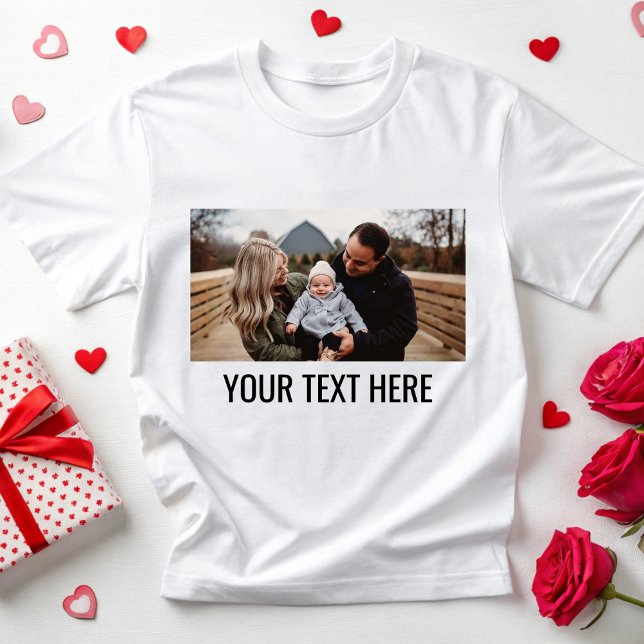 Helgdag anpassningsbar Family Photo Birthday Bild T Shirt (Skapare uppladdad)
