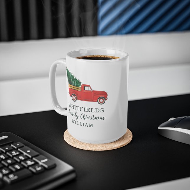 Helgdag Anpassningsbar i julfamiljen Reunion Pappa Två-Tonad Mugg (Skapare uppladdad)