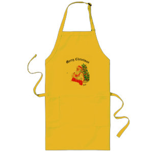Helgdag Apron: God jul Långt Förkläde