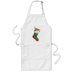 Helgdag Apron - julklapp Långt Förkläde