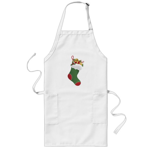 Helgdag Apron - julklapp Långt Förkläde (Framsidan)