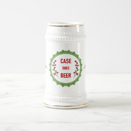 Helgdag är vitt och Guld 22oz Stein Sejdel