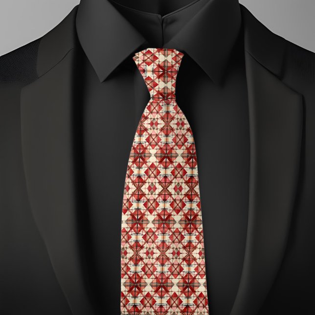 Helgdag Argyle Mönster Necktie Slips (Skapare uppladdad)