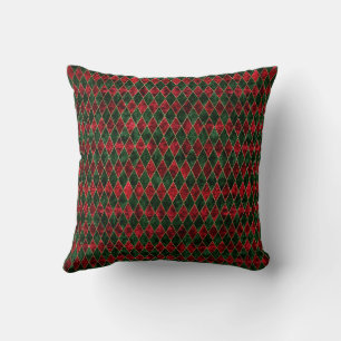 Helgdag Argyle Patterned Dekorativ kudde