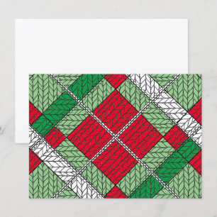 HELGDAG ARGYLE STICKA 4.5x6.25-Vågrät med platta k Kort