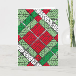 HELGDAG ARGYLE STICKA julkort Helgkort