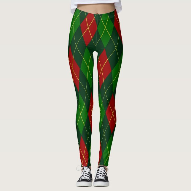 Helgdag Argyllenlegeringar Leggings (Framsida)