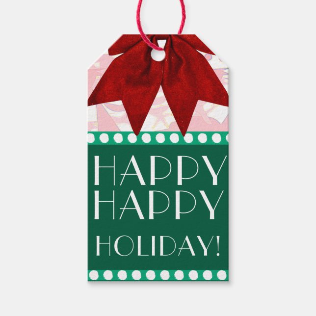 HELGDAG ART DECO PRESENTETIKETT (Framsidan)