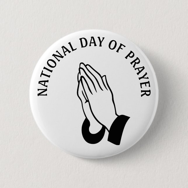 Helgdag av första dagen för Prayers Religiösa Knapp (Framsida)