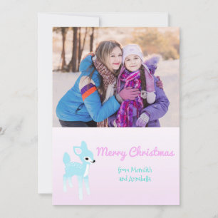 Helgdag av fotokort för Anpassningsbar av vintage  Julkort