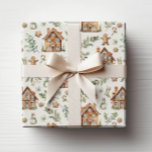 Helgdag av gipsbröd Papper Presentpapper<br><div class="desc">Omvandla dina helgdag till vackra överraskningar med vår Papper för Gingerbröd-Helgdag. Med charmerande vattenfärgsbrödrod och elegant vinter gienery botanical grenar i vackra gröntar, krämer och tanter tillför den här presentplåten en fin och sofistikerad beröring till presenter. Med vår helgdag-samling ser den till att varje gåva är omhändertagen och stil, skapar...</div>