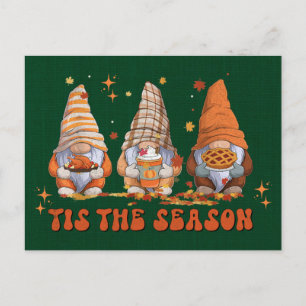 Helgdag av Gnomes-Thanksgiving Helg Vykort