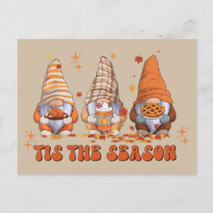 Helgdag av Gnomes-Thanksgiving Helg Vykort