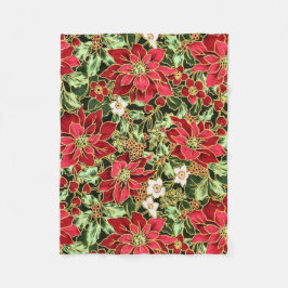 Helgdag av julfilt för Blommigt Fleecefilt