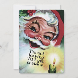 Helgdag av jultomtens personlig-cookies julkort