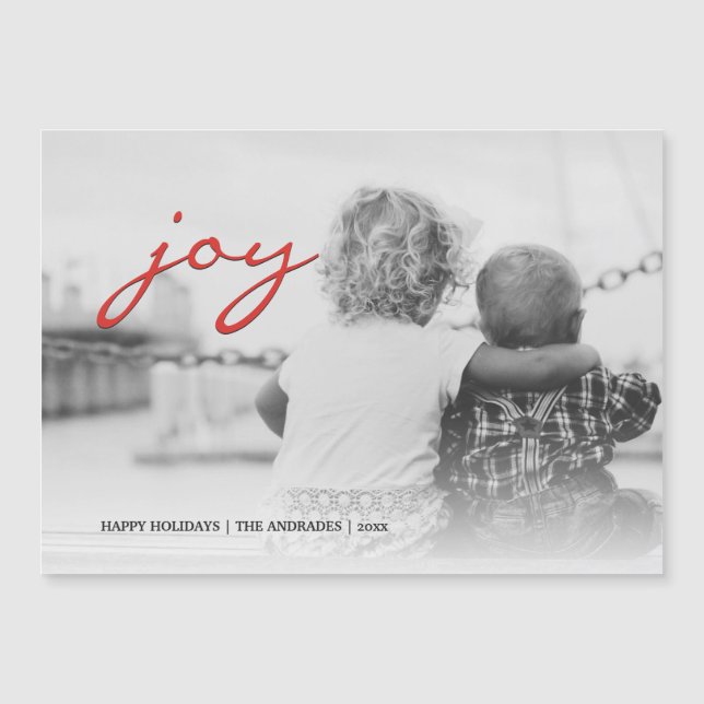 Helgdag av platt fotojul Joy Kids-Anpassningsbar,  (Framsida)