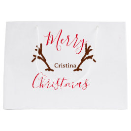 helgdag av rödbrunt renhorn av god jul