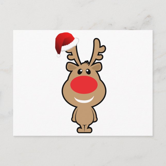 Helgdag av roligt jultomte helg vykort (Framsida)