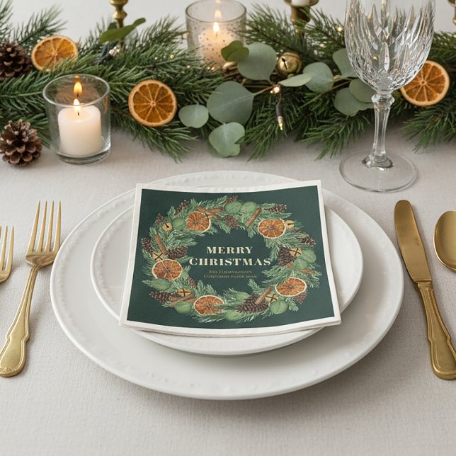 Helgdag av rustik torkad Orange Gräs utandningsluf Pappersservett (Skapare uppladdad)