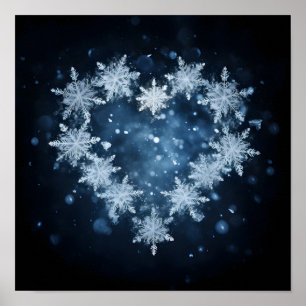 Helgdag av snöflingor poster