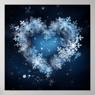 Helgdag av snöflingor poster