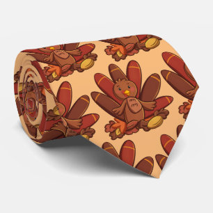 helgdag av söt Thanksgiving-kalkon Slips
