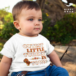 Helgdag av Thanksgivingen för Funny Cute Turkey T Shirt