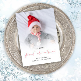 Helgdag Baby första julfotopapport