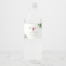 Helgdag Baby Shower Food & Drink-etikett Vattenflaskor Etikett